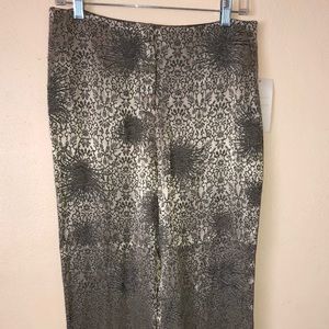 Vintage Gold and Green Wide Legged Pants